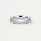 Polished Finish Regular White Gold Men's Band 1